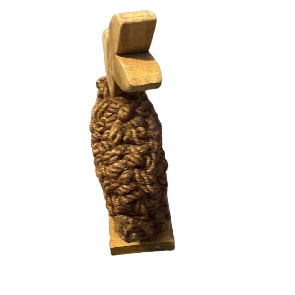 Wooden Rabbit With Wool‎ - Picture 3 of 7